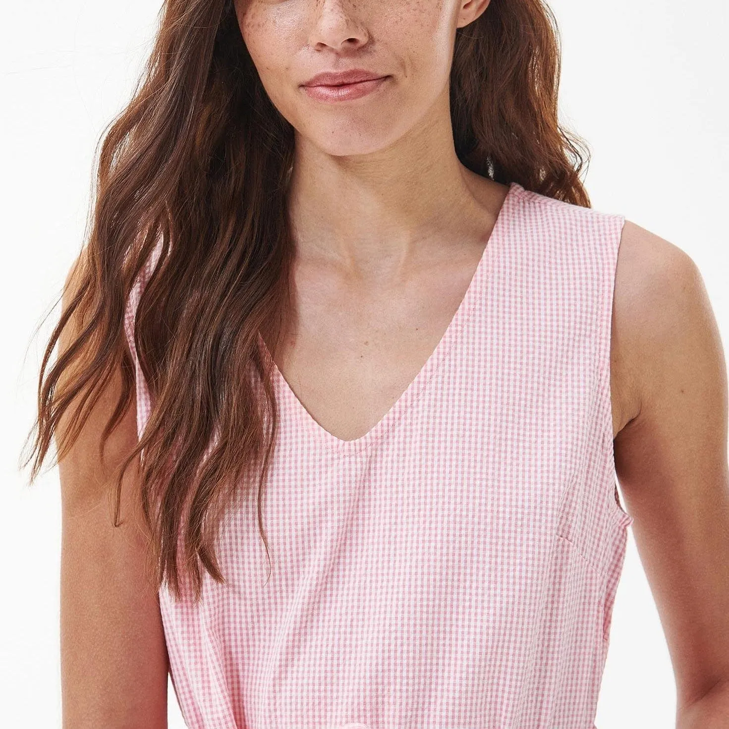 Barbour Azalea Midi Dress in Pink