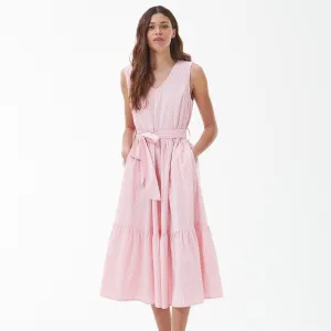 Barbour Azalea Midi Dress in Pink