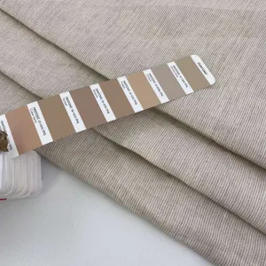 Beige And White Line Flax