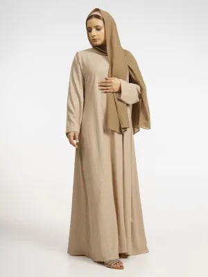 Beige Waves Fullsleeve Base Dress