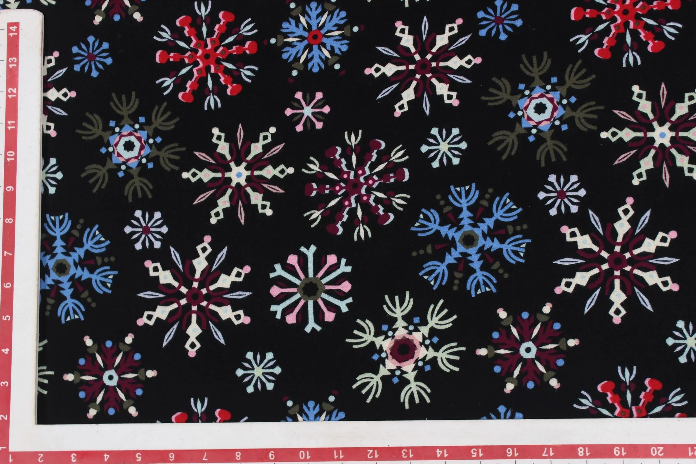 Black Cotton Flannel Fabric