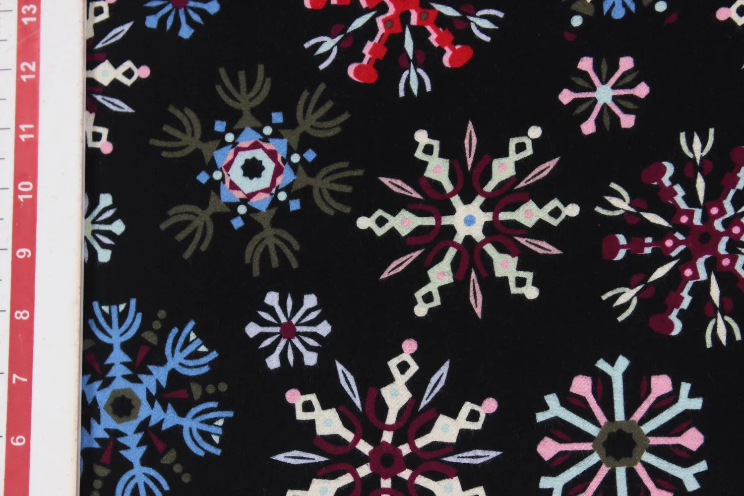 Black Cotton Flannel Fabric
