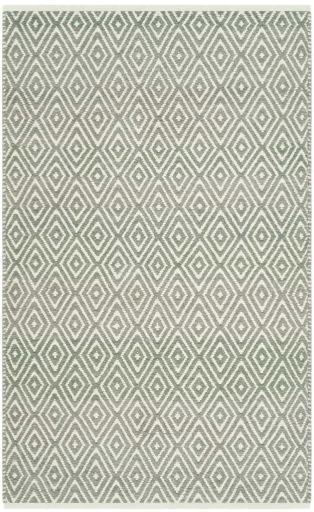 Boston Diamond Gray Area Rug
