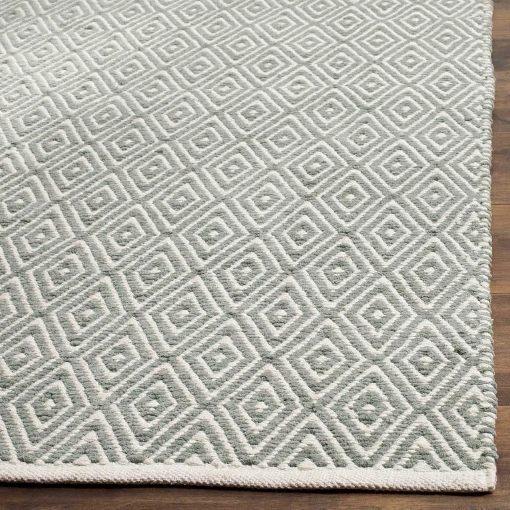 Boston Diamond Gray Area Rug
