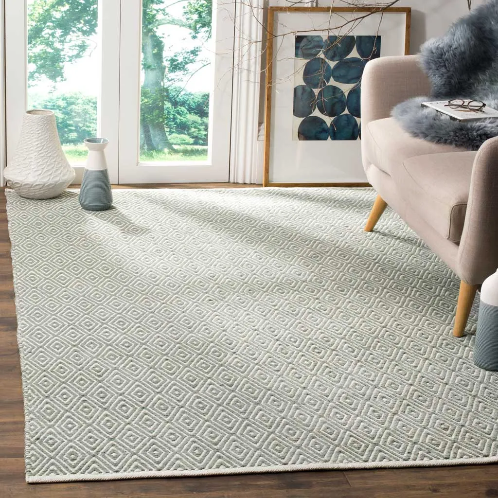 Boston Diamond Gray Area Rug
