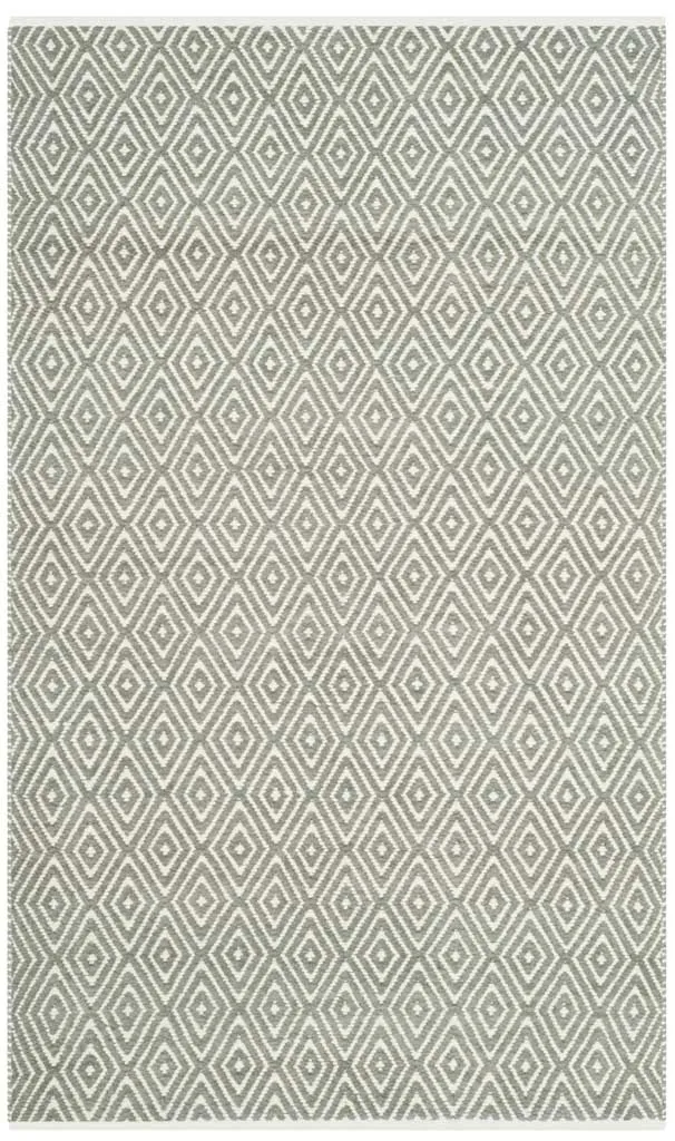 Boston Diamond Gray Area Rug