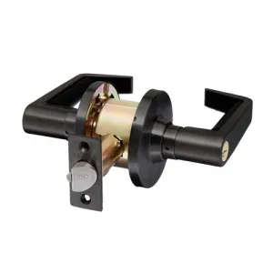 Brava Metro EL Series Glass Door Lever Set 70mm Backset Matt Black