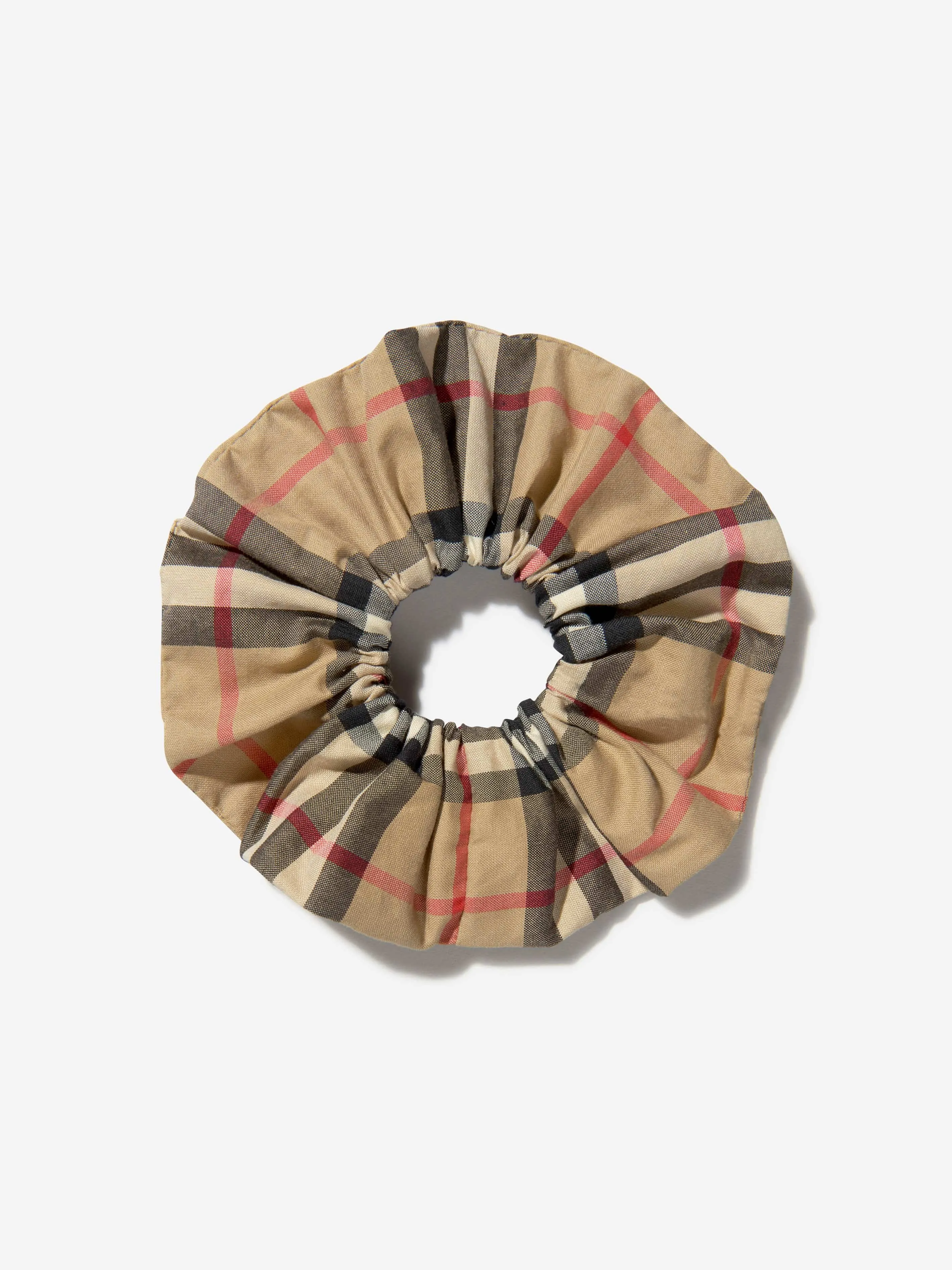 Burberry Girls Check Scrunchie in Beige