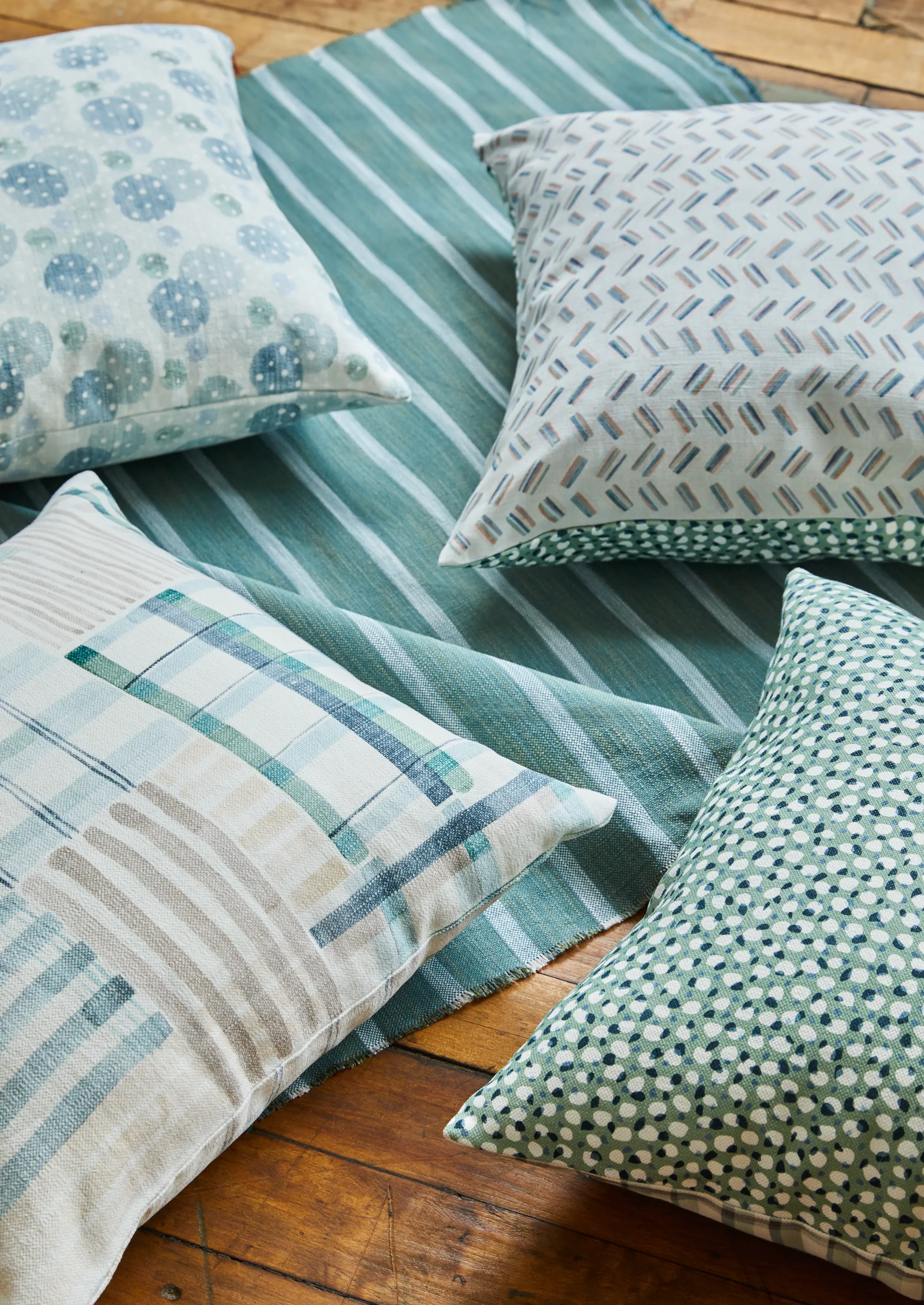 Candy Fabric in Green Multi