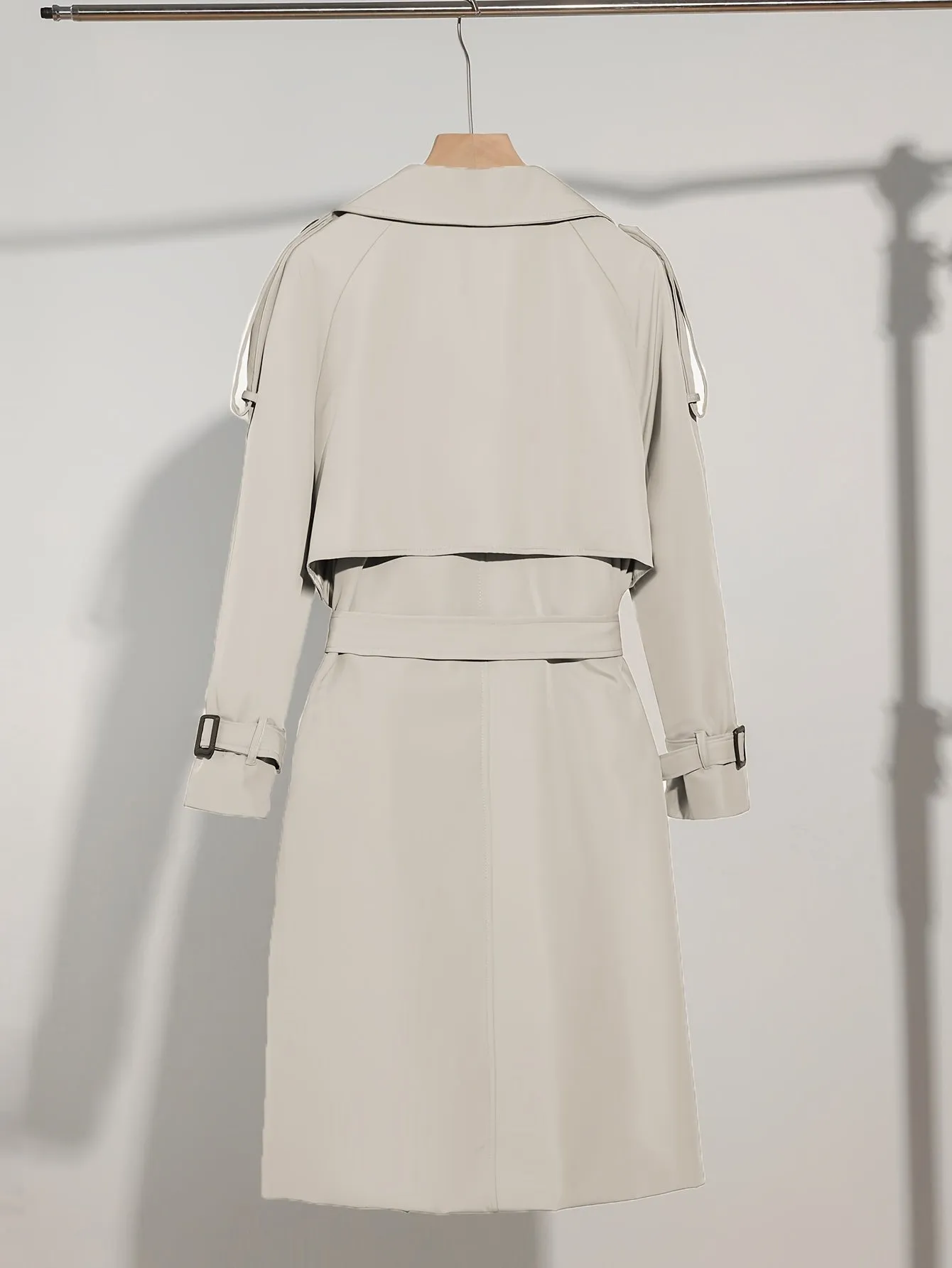 Casual Plus Size Trench Coat with Belted Design for Women | Perfect for Casual Days