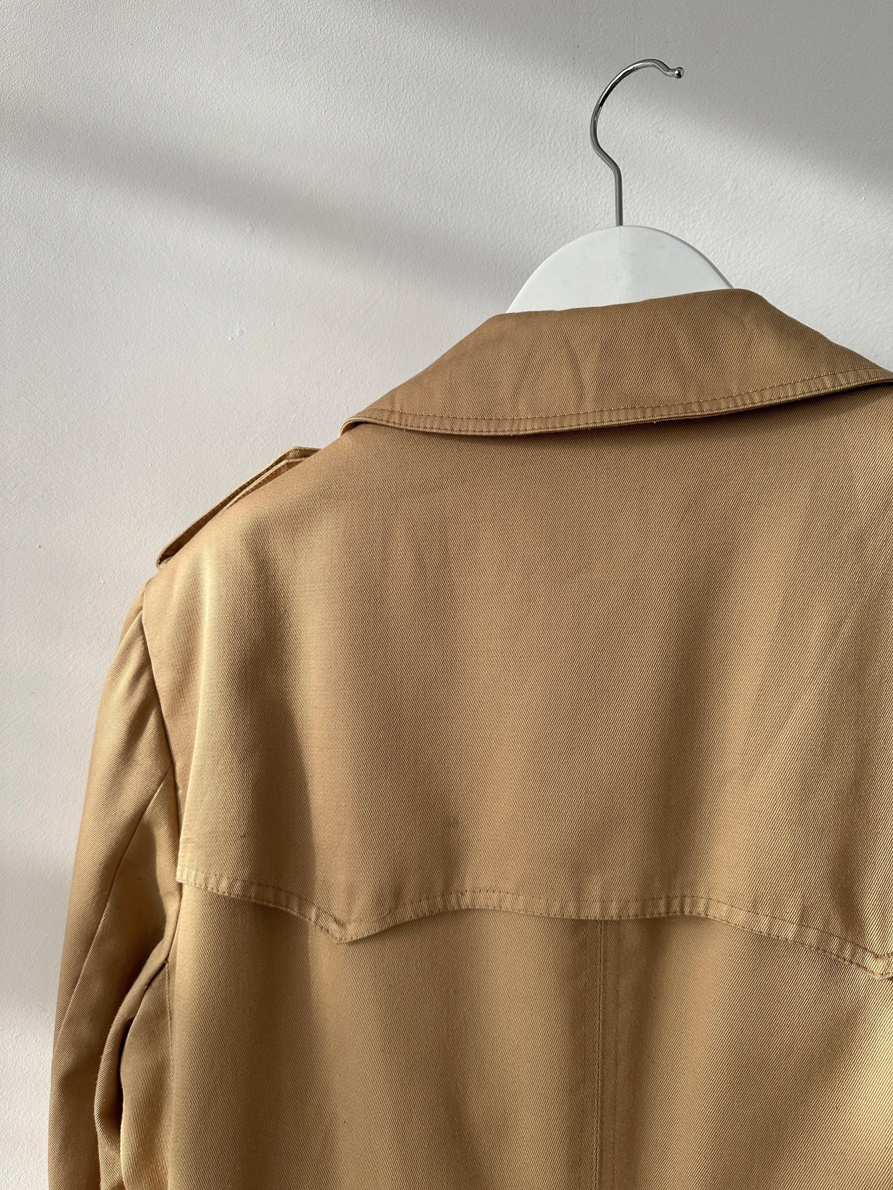 Christian Dior Cotton Double Breasted Trench Coat - L/XL