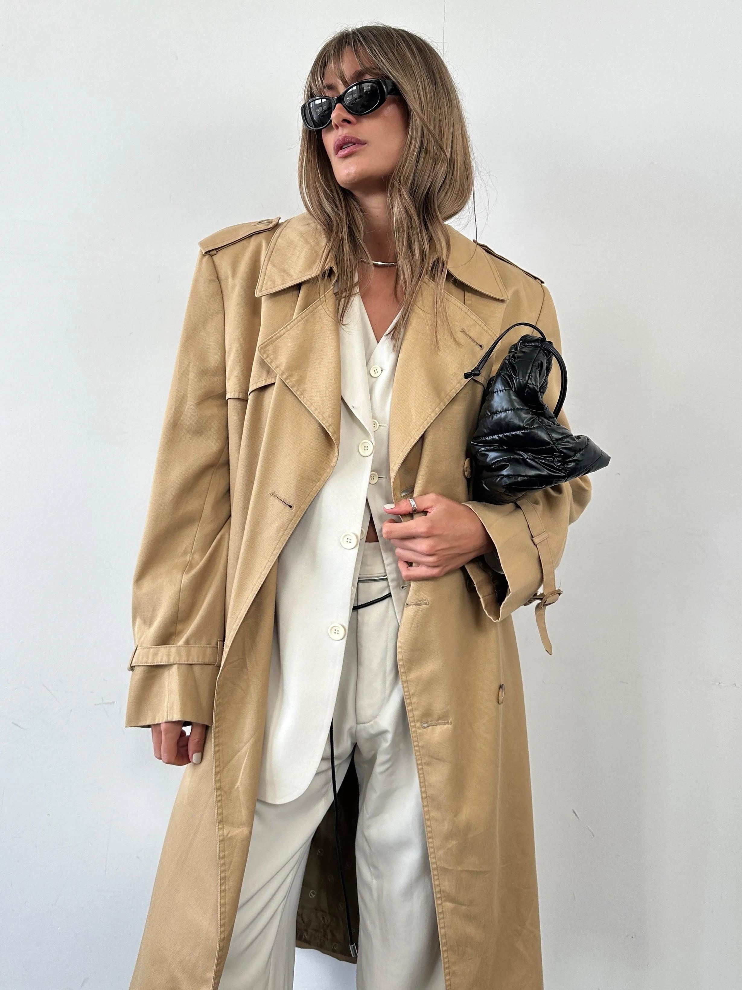 Christian Dior Cotton Double Breasted Trench Coat - L/XL