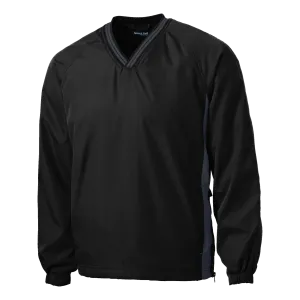 D1259M Mens Tipped V-Neck Raglan Windshirt