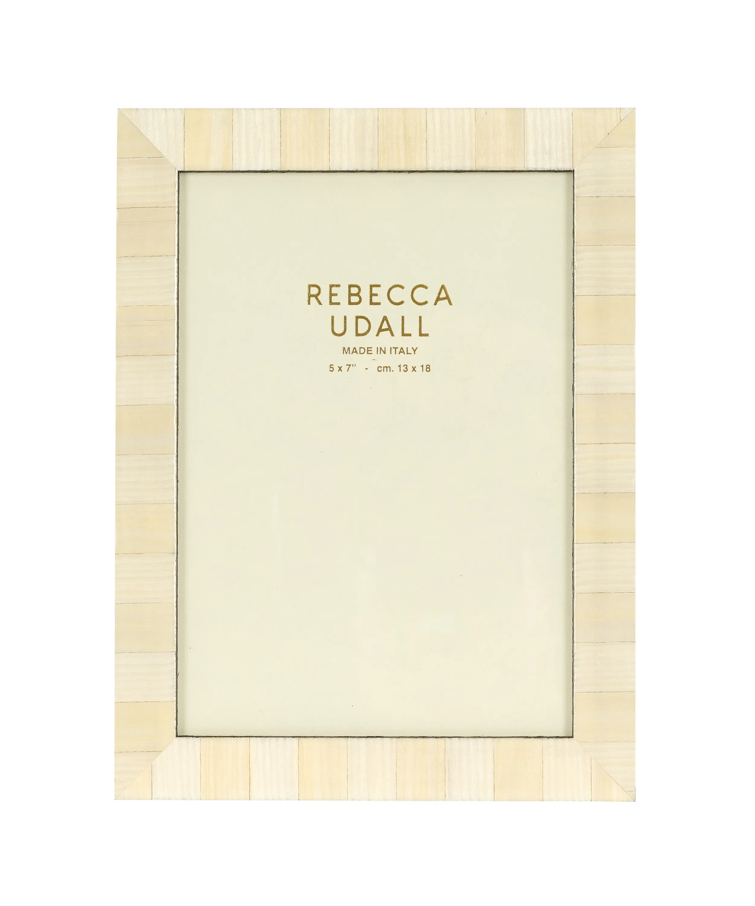 Delilah Striped Photo Frame, Buttermilk