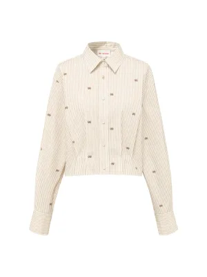 EP YAYING Cropped Striped Shirt EGJPC2115AE