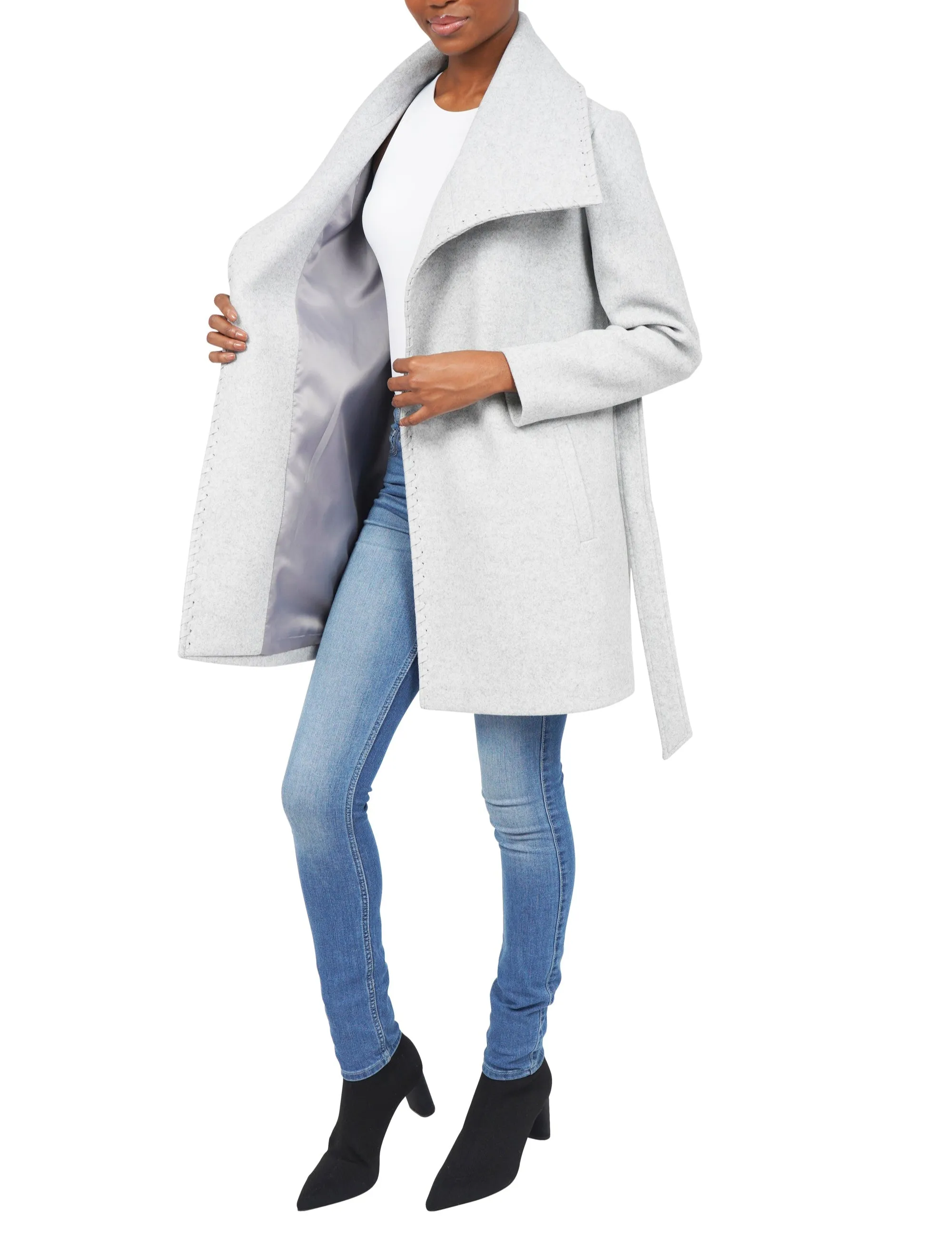 Esmeralda Drape Collar Coat