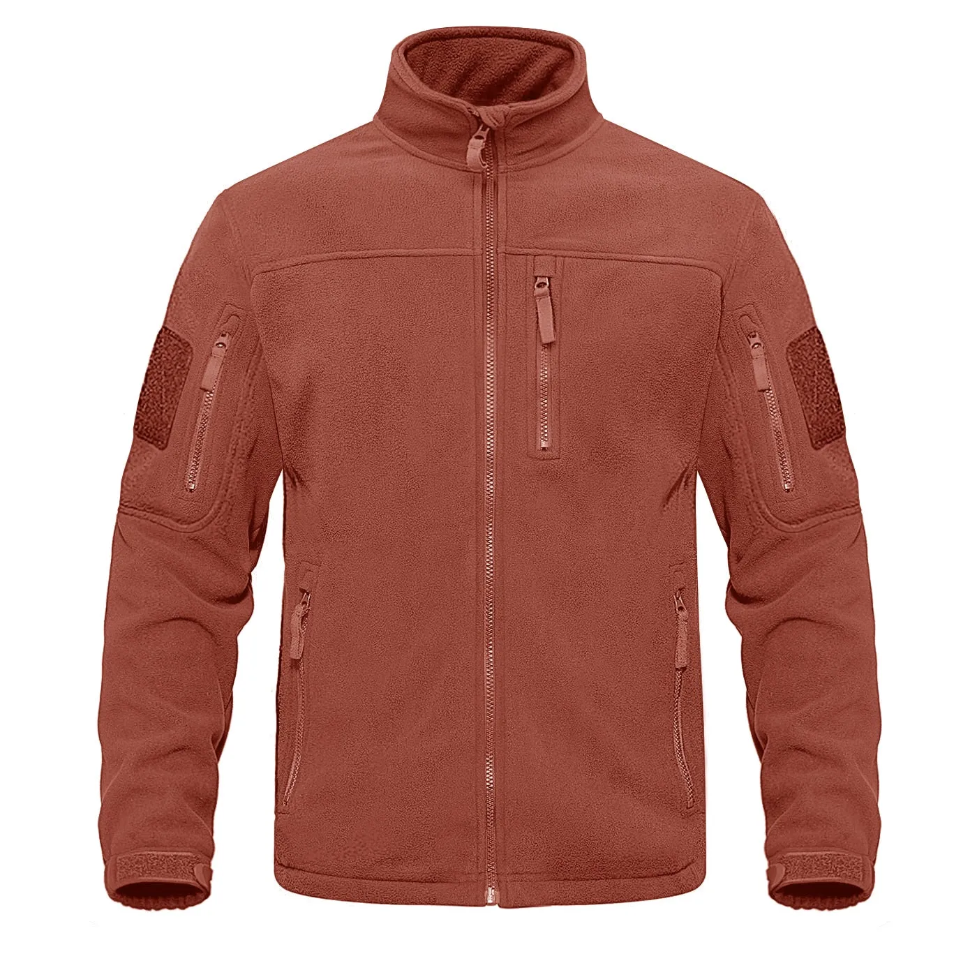 Full Zip Up Tactical Army Fleece Jacket Military Thermal Warm Outwear Windbreaker