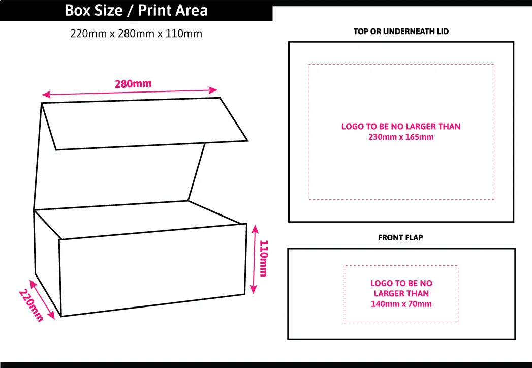 Gloss Silver Foil Printed Boxes 220x280x110mm