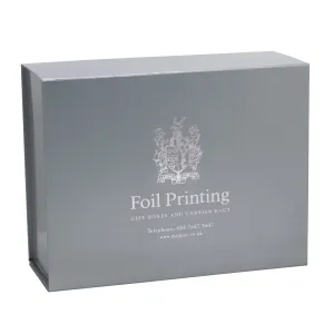 Gloss Silver Foil Printed Boxes 220x280x110mm