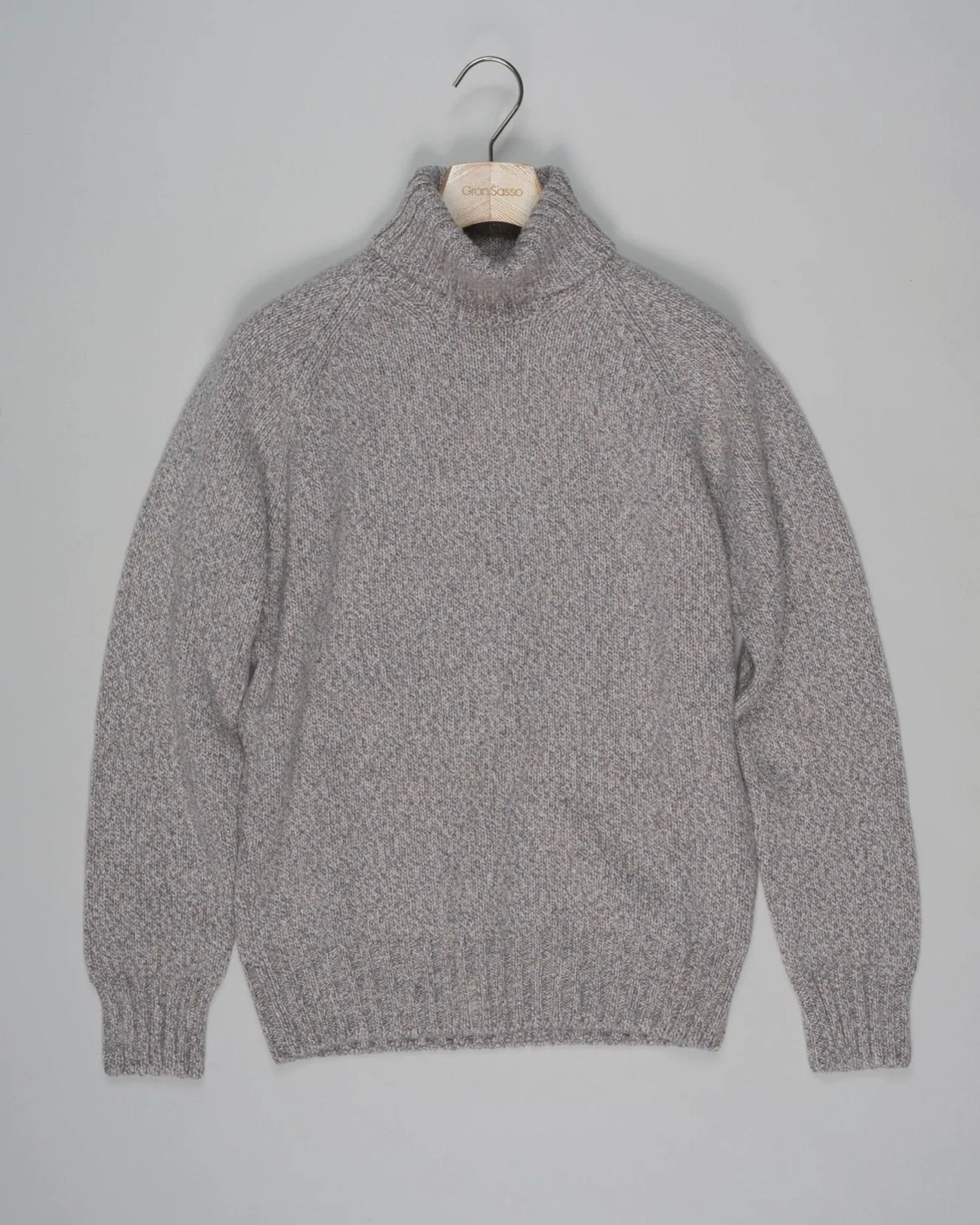 Gran Sasso Multitone Cashmere Roll Neck / Taupe