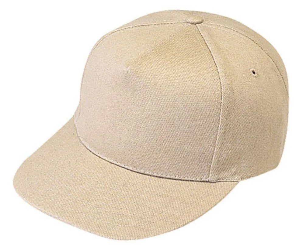 Heavy Brushed Cotton 5 Panel Low Crown Plain Two Tone Baseball Caps Hats