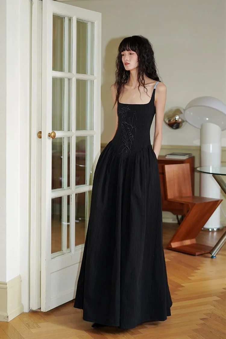 Ivory Embroidered Maxi Dress