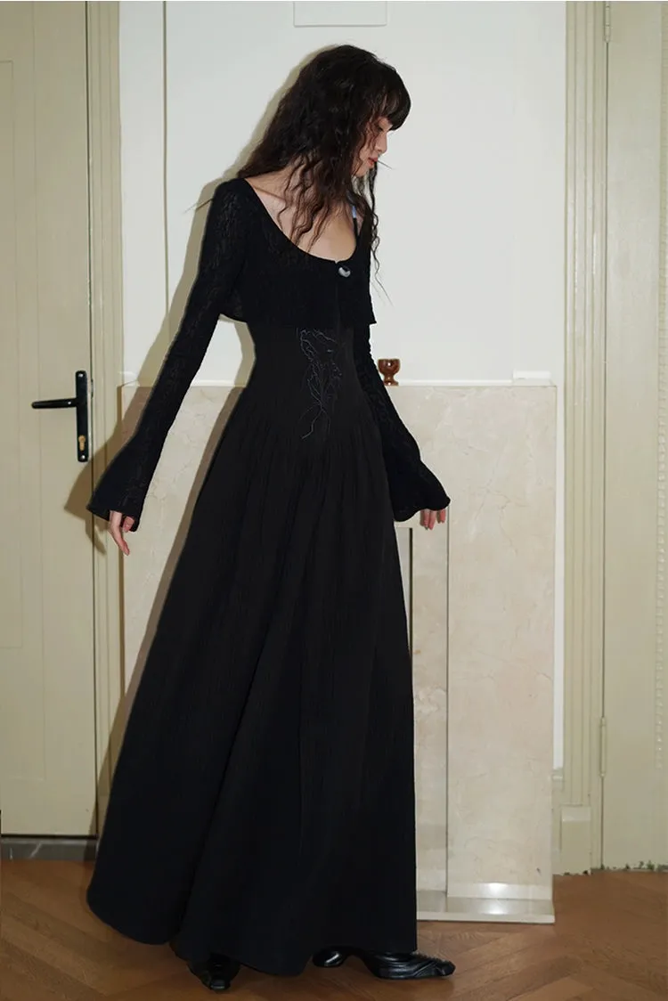 Ivory Embroidered Maxi Dress