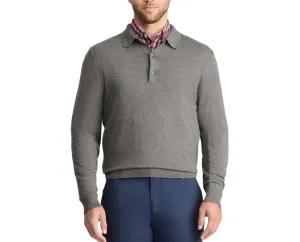 IZOD Mens Jersey Polo Long Sleeve Polo Sweater