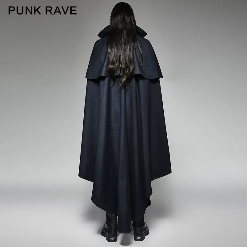 Luxury Gothic Trench Coats With Pattern Like Vampire Count Cape
