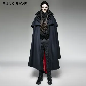 Luxury Gothic Trench Coats With Pattern Like Vampire Count Cape