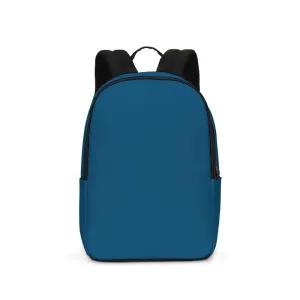 Medium Dark Blue Cyan Waterproof Backpack | Medium Dark Pure Blue Cyan | C100M25Y0K60