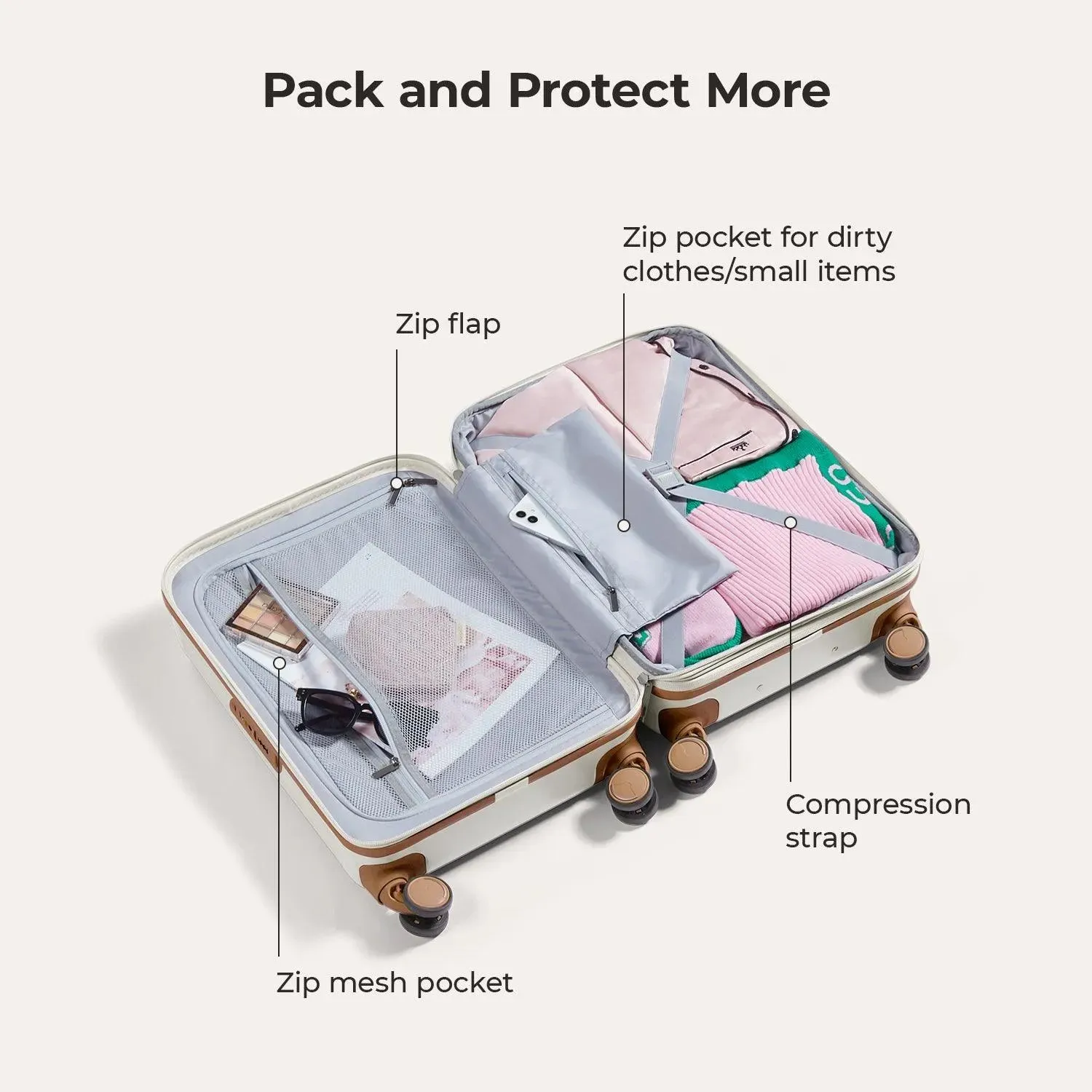 Odyssey 20 Inch Airline Approved Hardside Spinner Suitcase