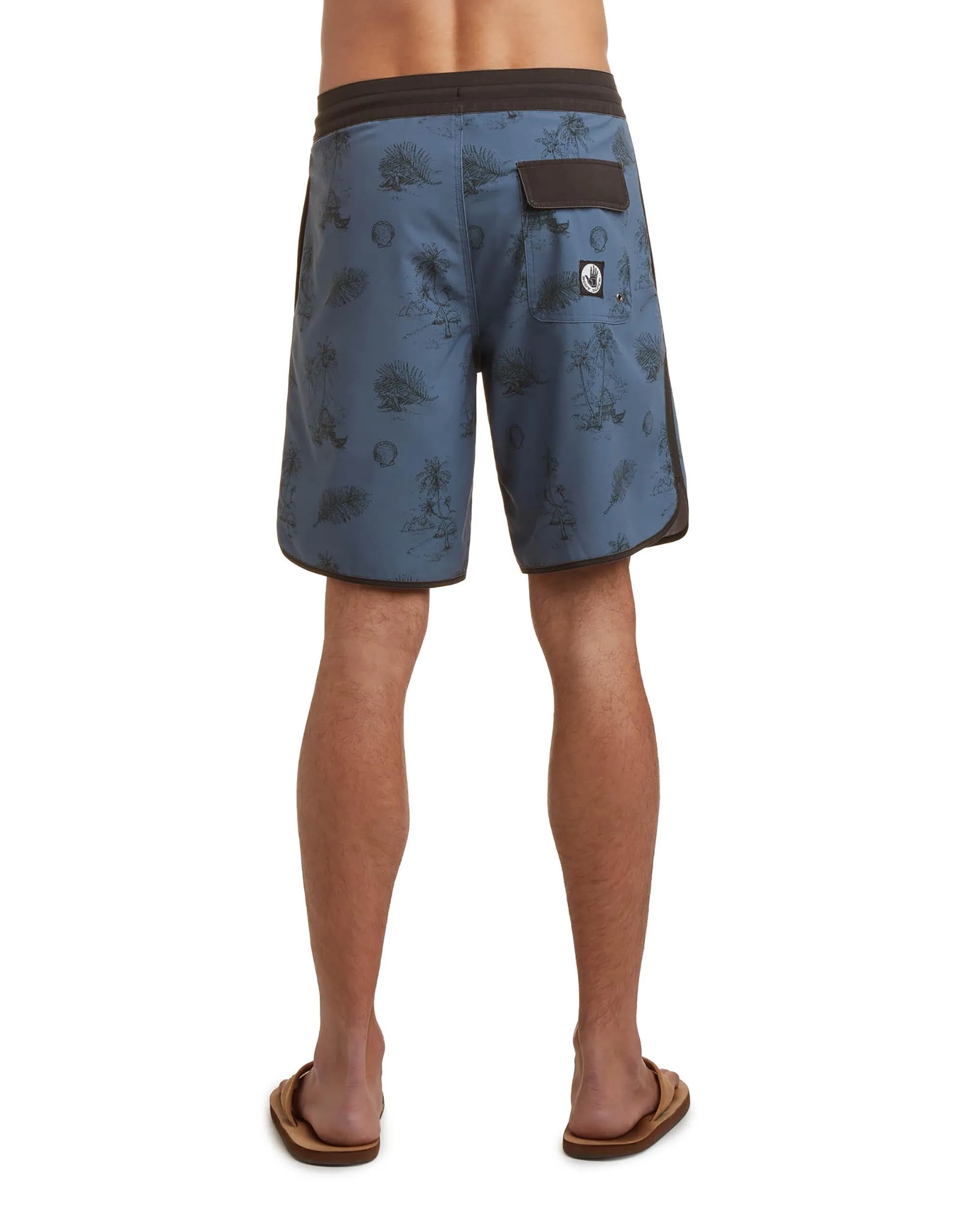 OG Scallop 19" Boardshorts - Slate Black