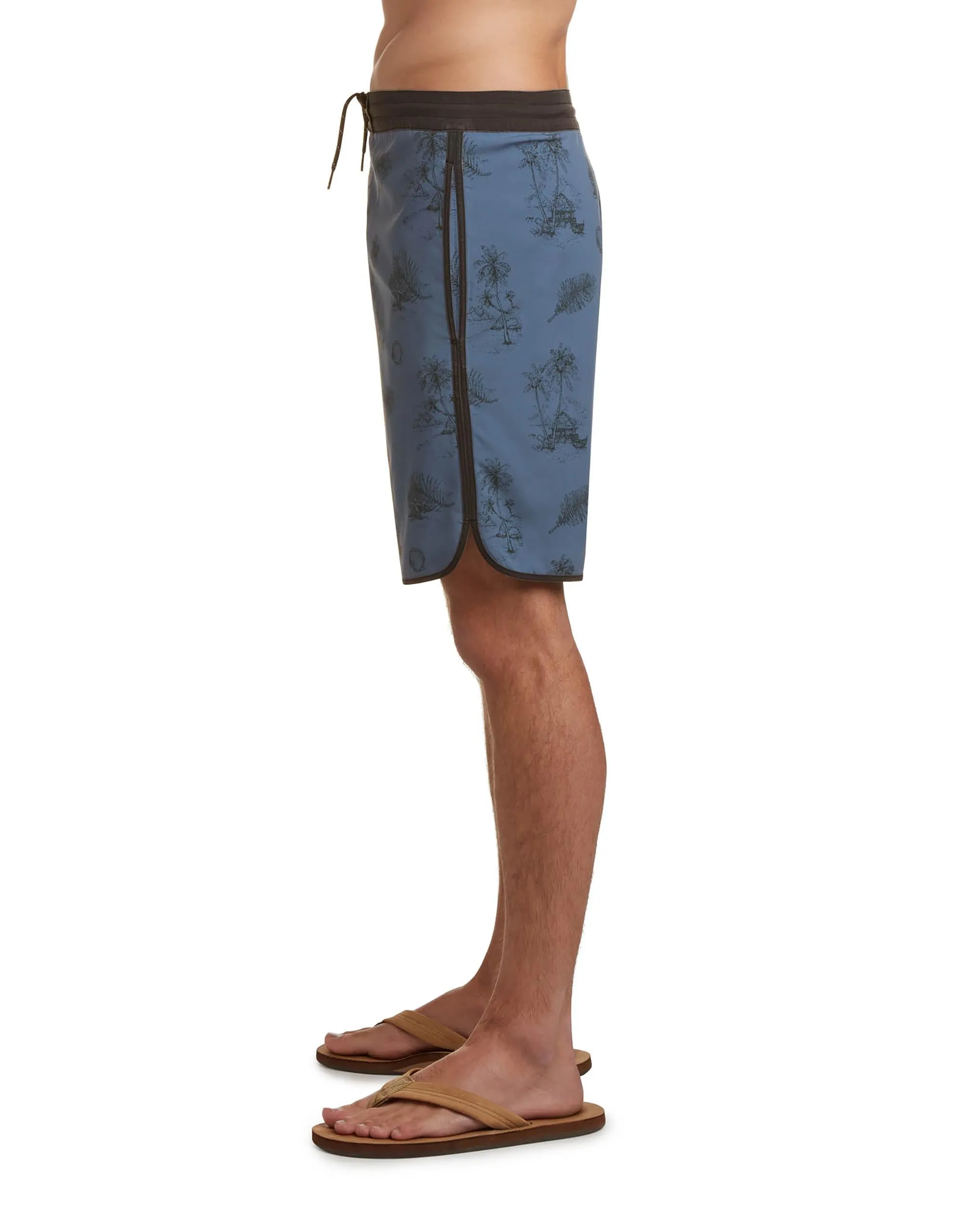 OG Scallop 19" Boardshorts - Slate Black