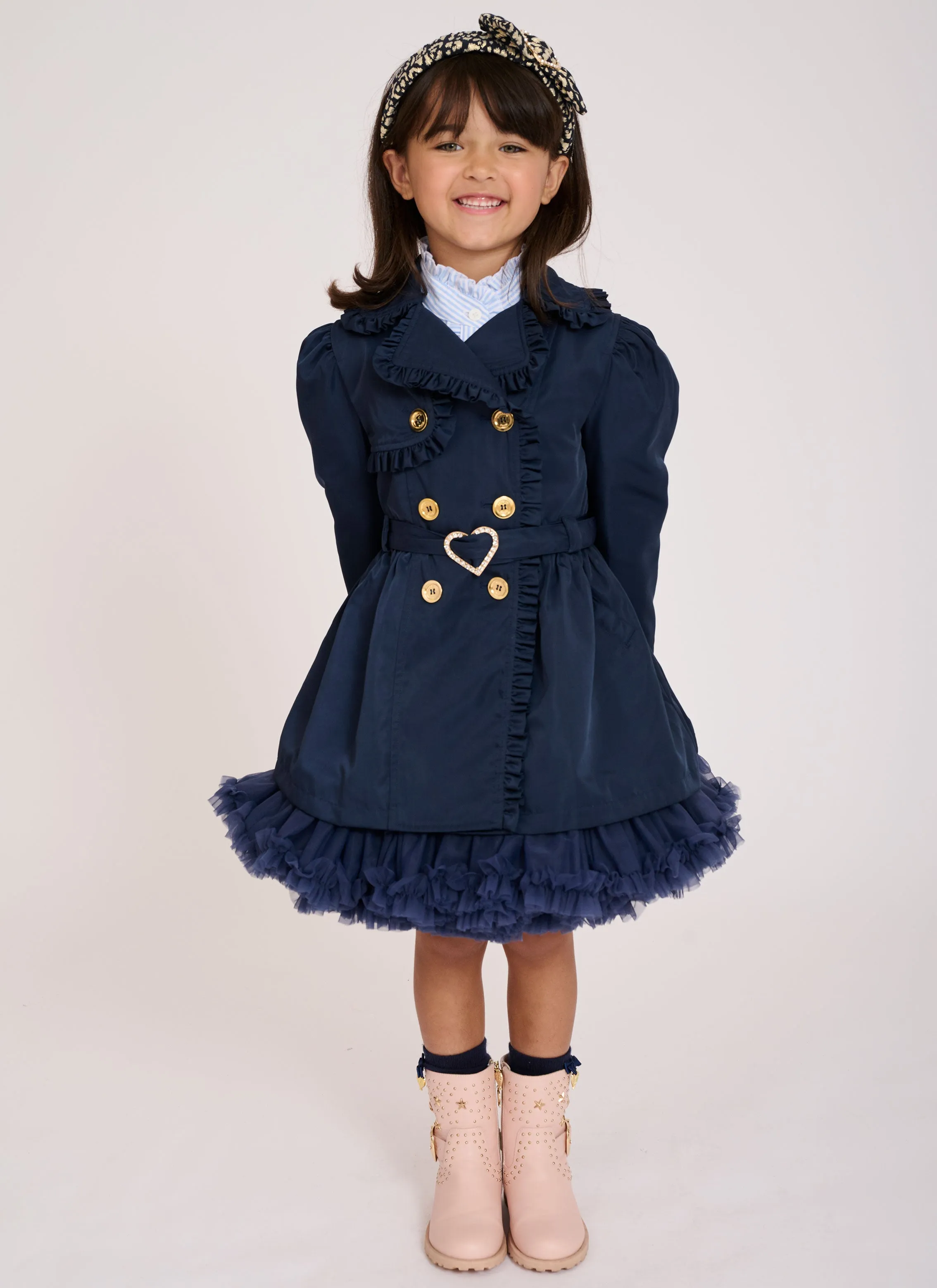 Perdey Trench Coat Navy