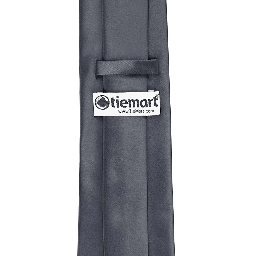 Pewter Premium Solid Color Necktie