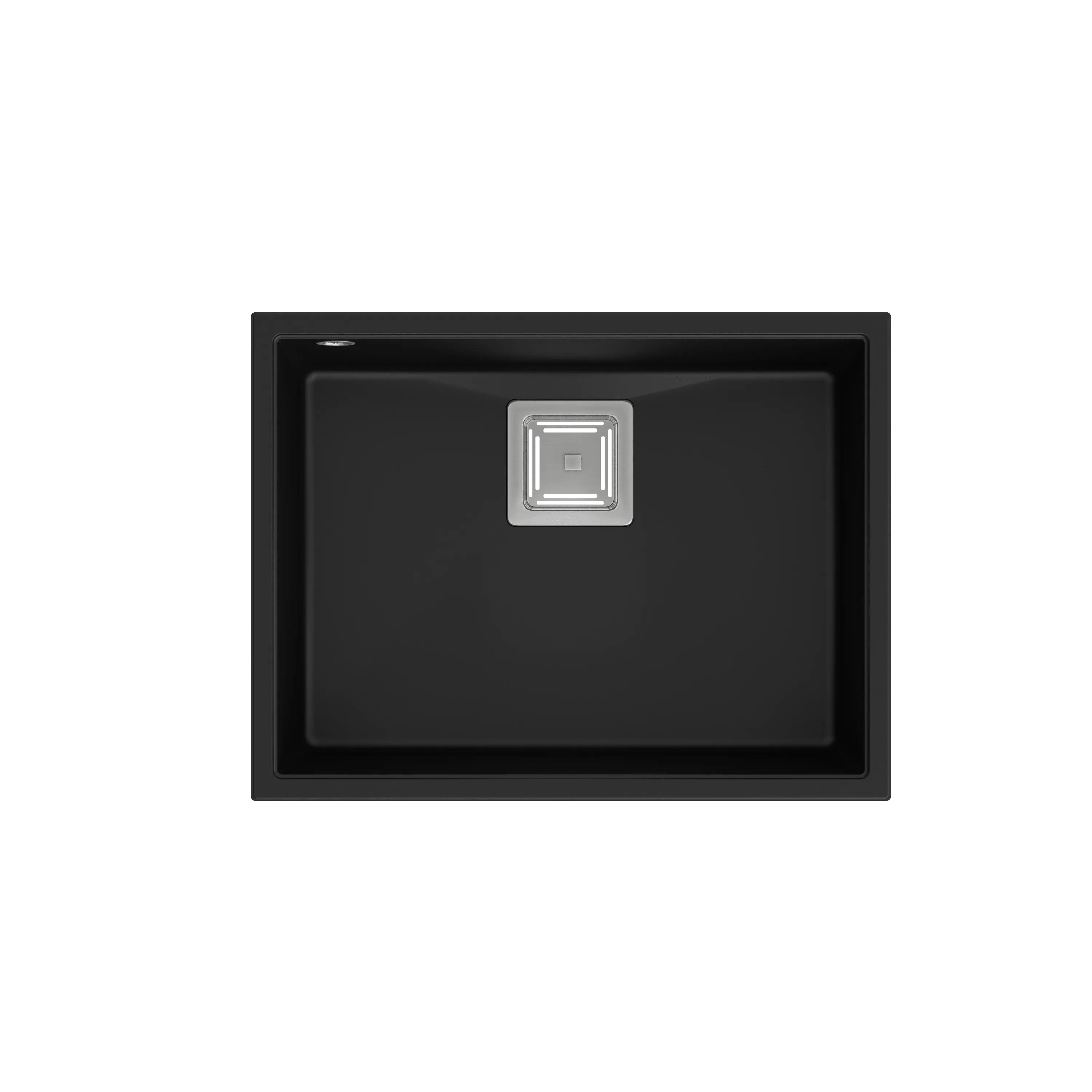 Quadron David 50 Pure Black undermount or topmount sink, Mix and Match