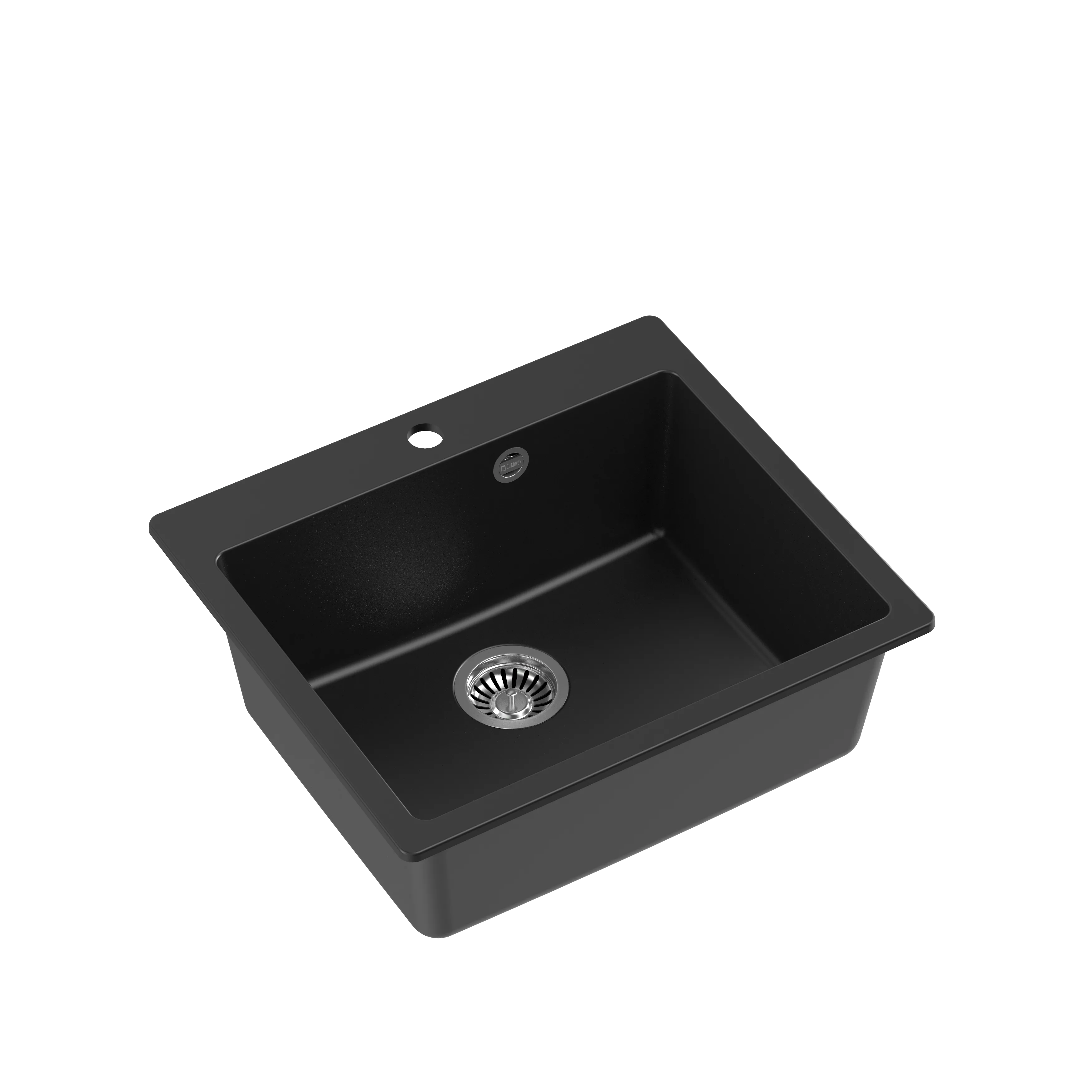 Quadron Morgan 110 Pure Black topmount sink
