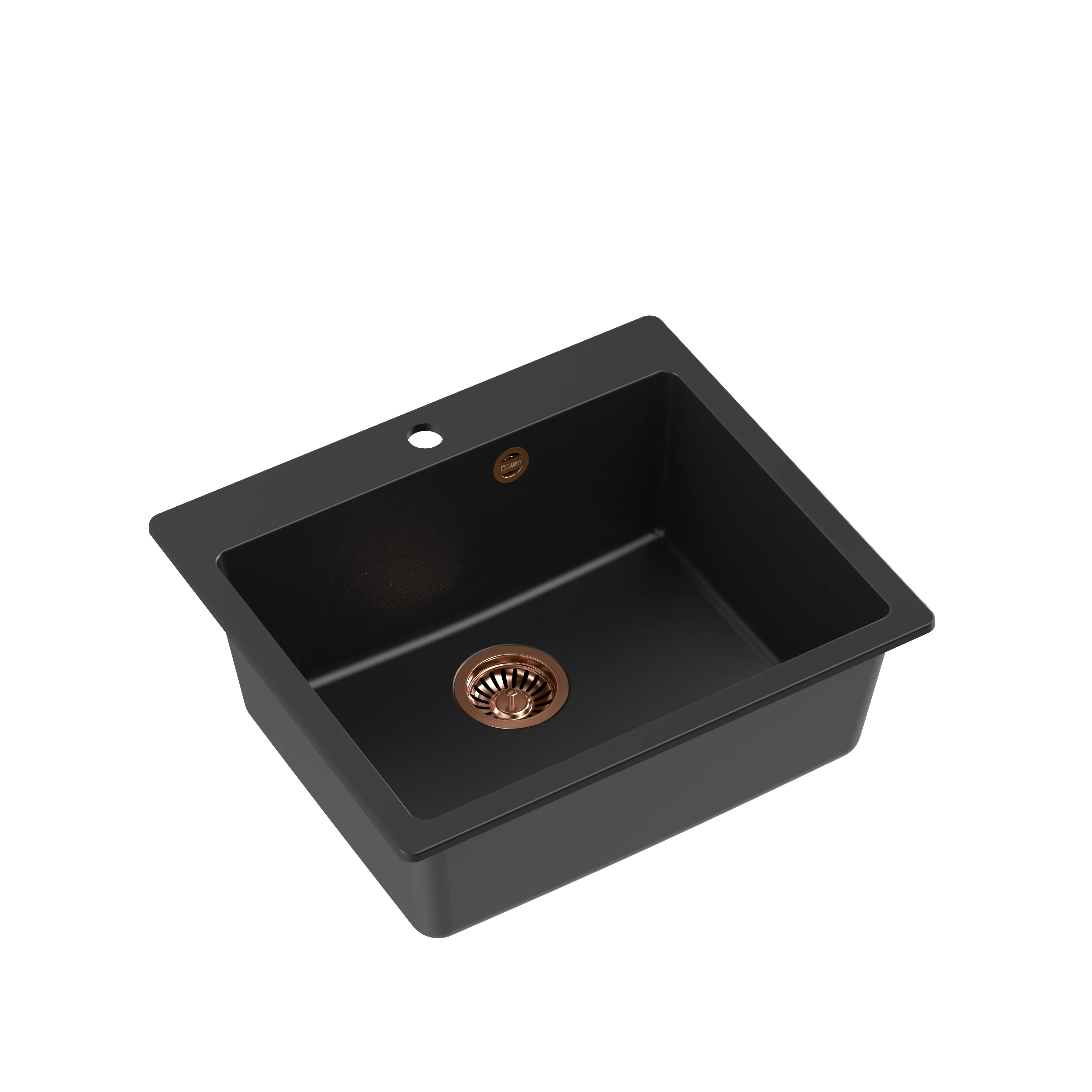 Quadron Morgan 110 Pure Black topmount sink