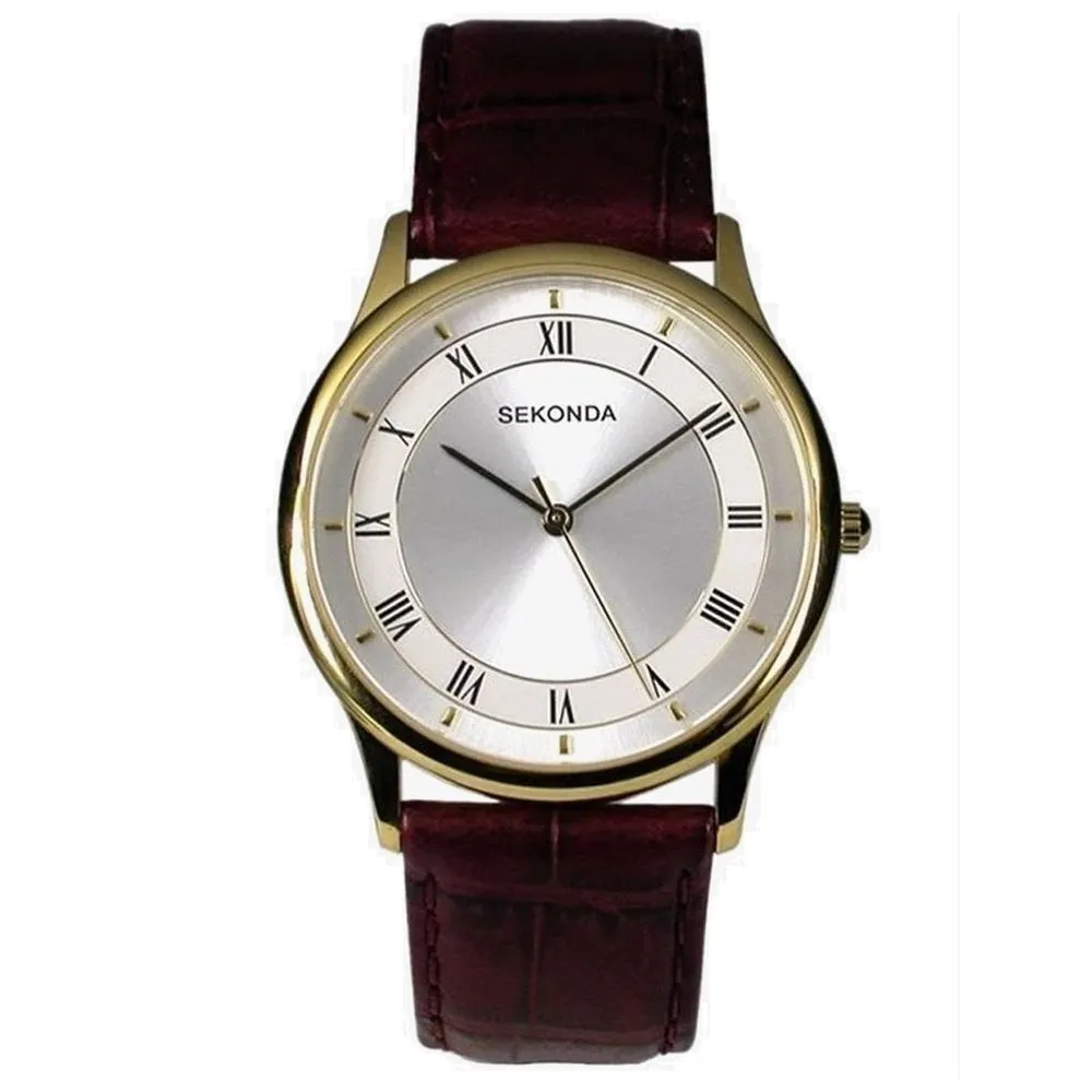 Sekonda Leather Strap Mens Watch 3734
