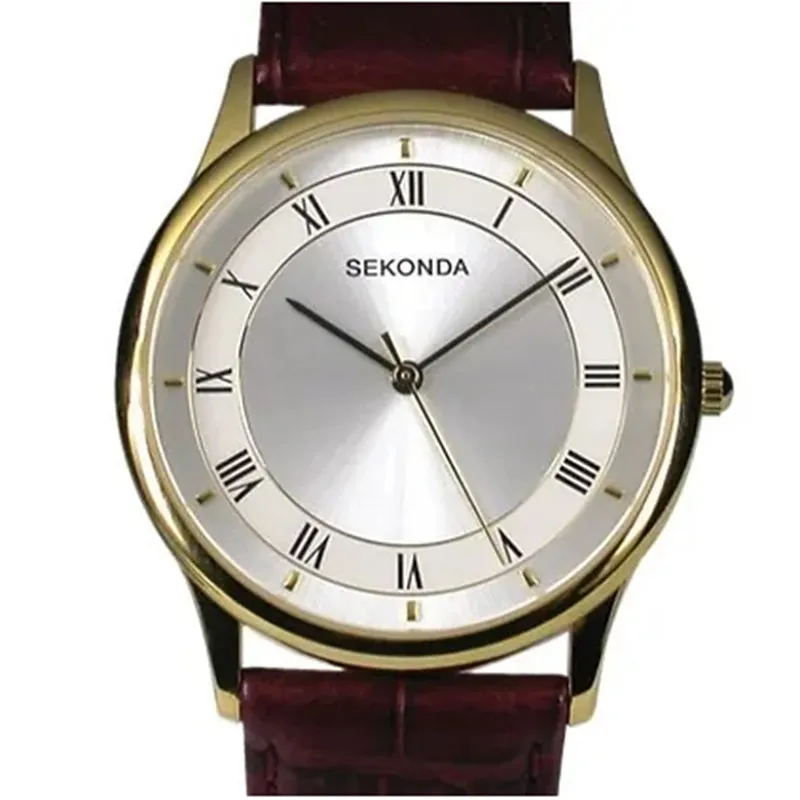 Sekonda Leather Strap Mens Watch 3734