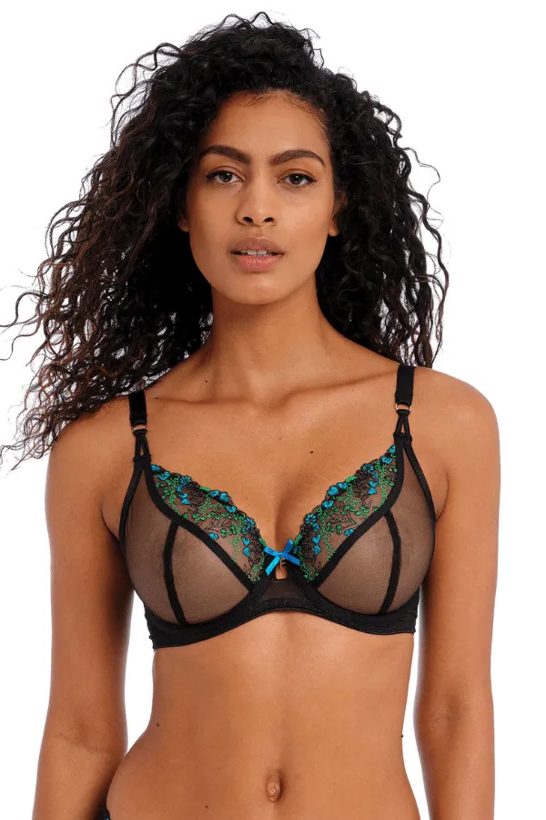 Show-Off Plunge Bra - Black