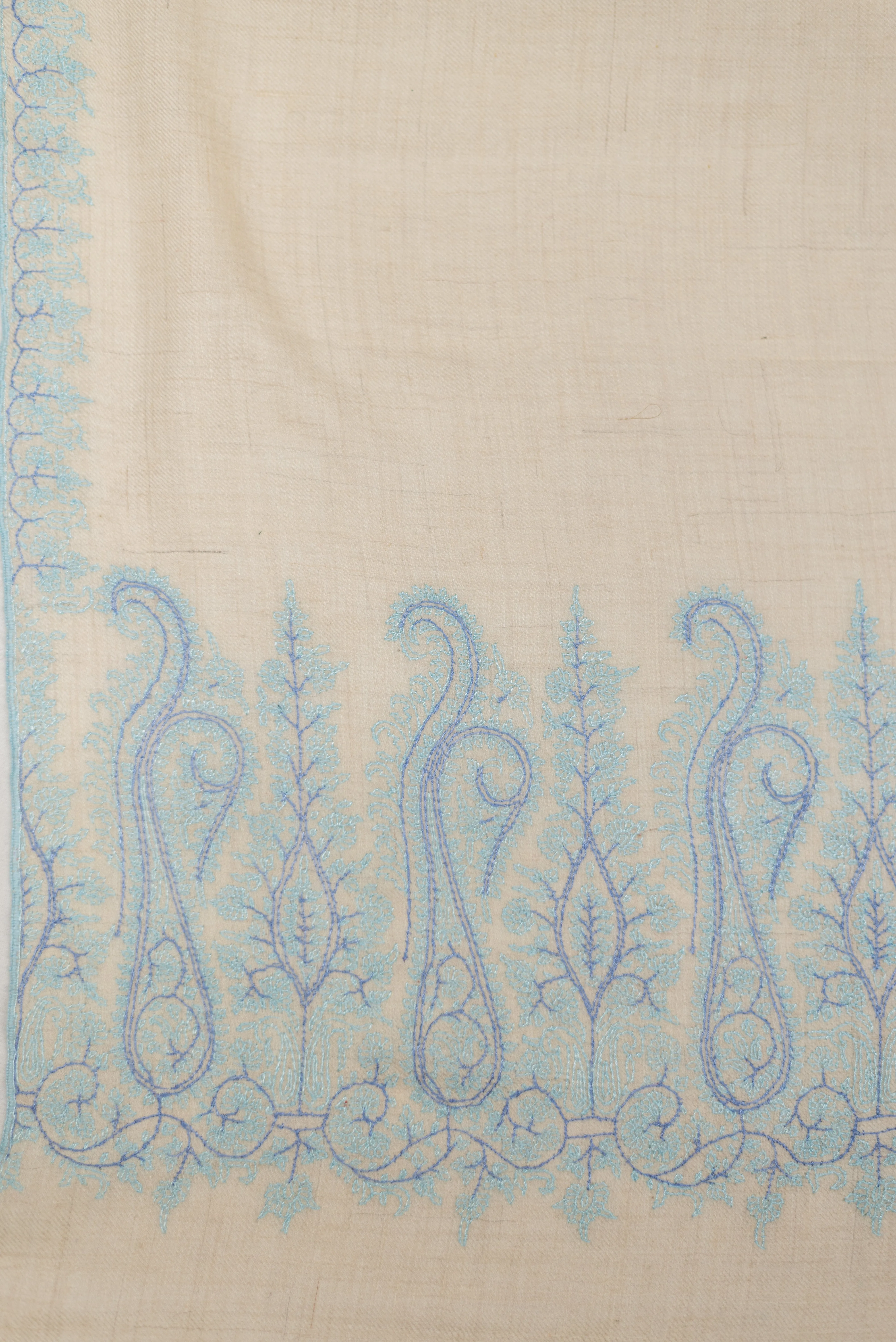 Sozni Pashmina Shawl - AQUA 200x100 CM