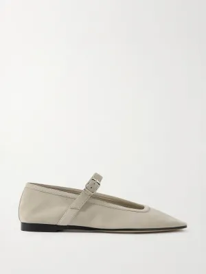 Suede Mary Jane ballet flats