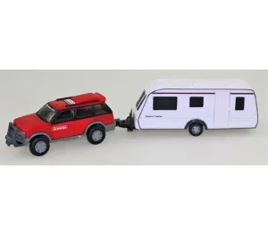 Teama Car & Caravan Set Assorted Styles