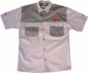 TORK CRAFT VERMONT MENS BUSH SHIRT KHAKI 100% COTTON MEDIUM TC00111