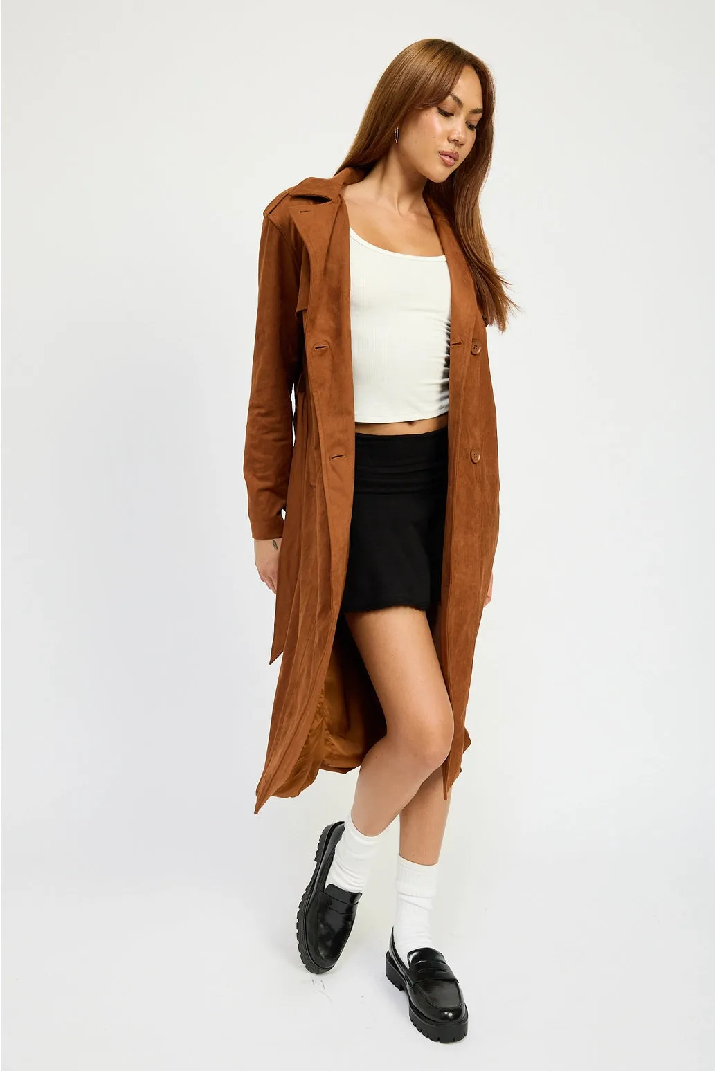 Winona Suede Trench