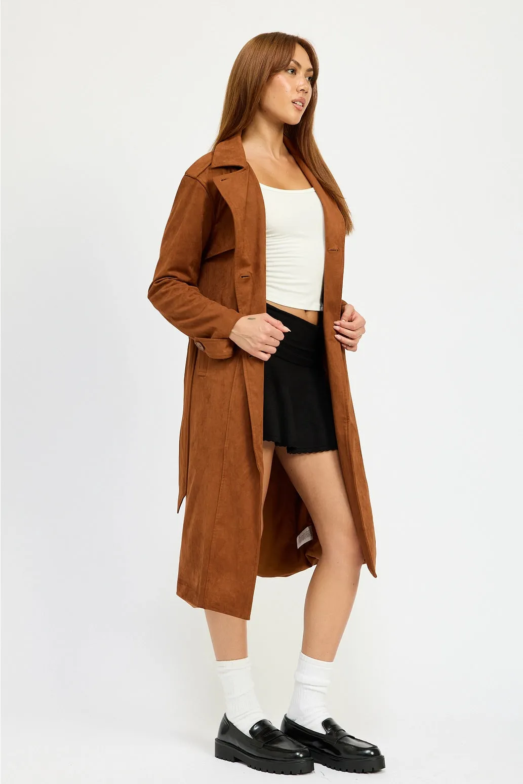 Winona Suede Trench