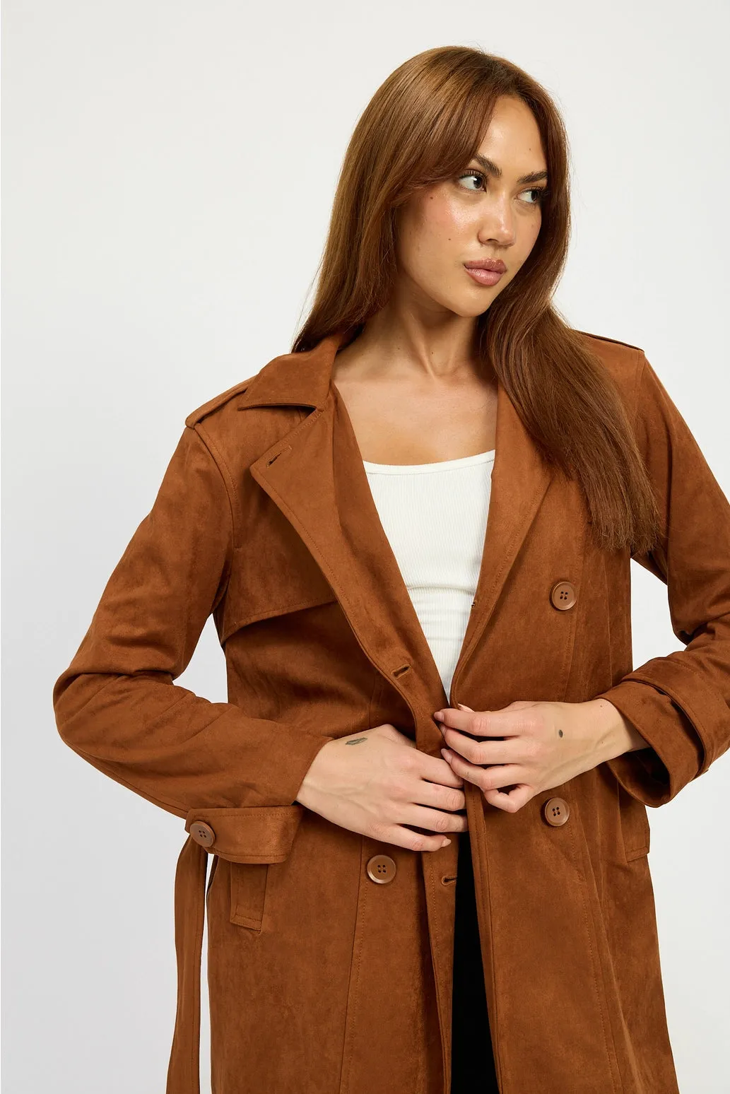 Winona Suede Trench