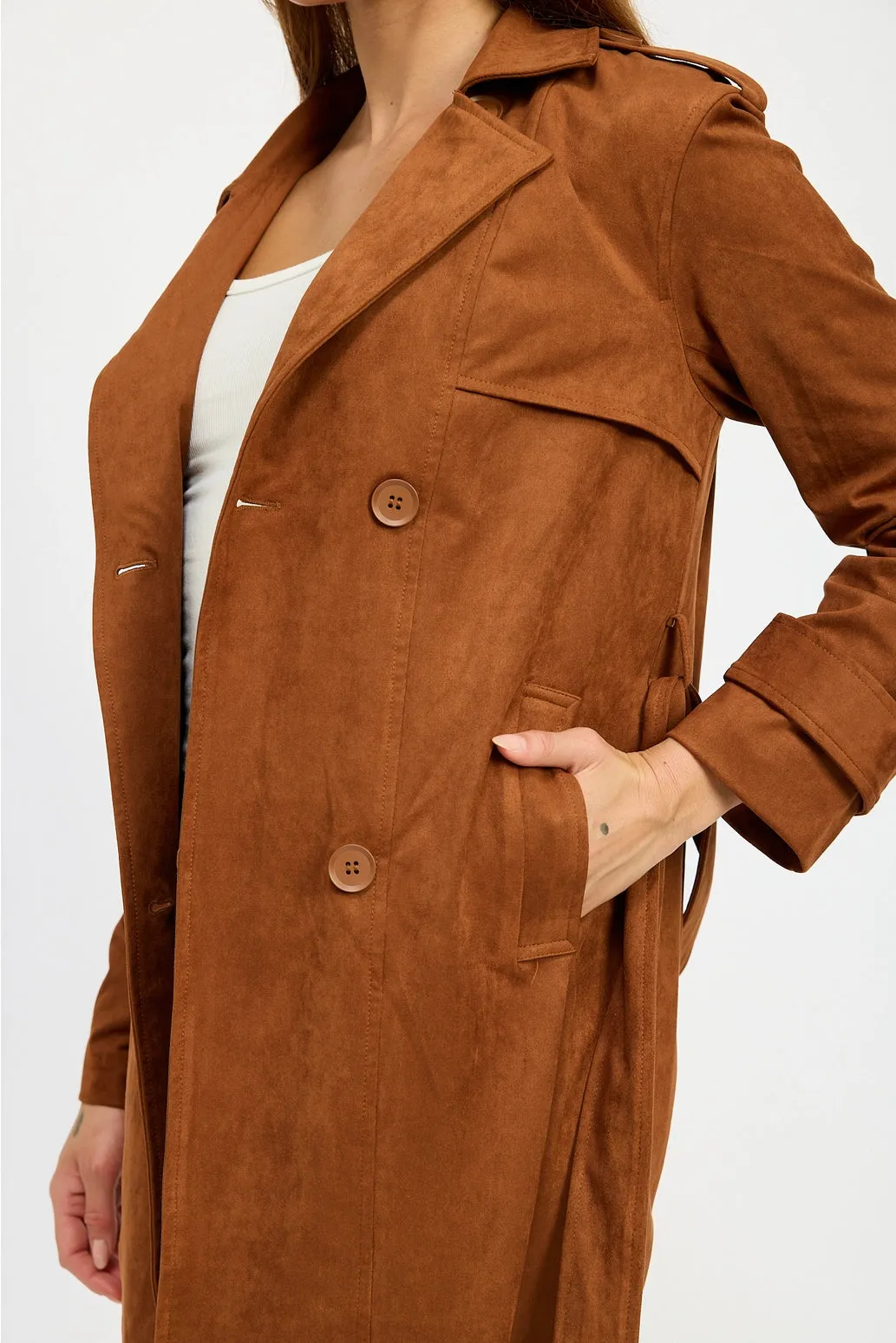 Winona Suede Trench